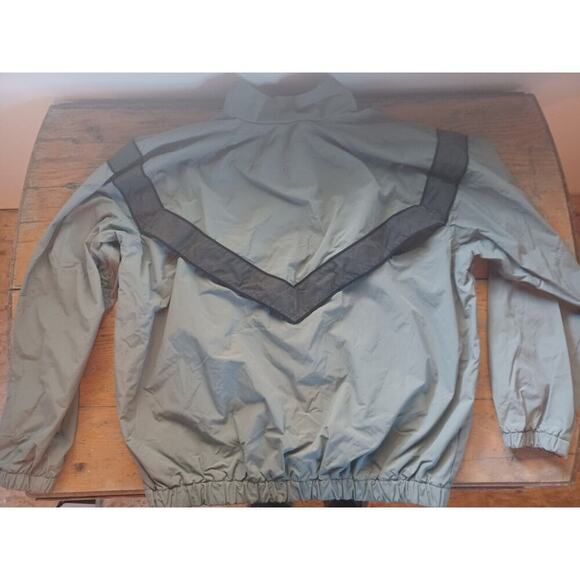 Skilcraft Army Men's Medium Long Jacket Gray Nylon Zipper Front Light - Picture 2 of 4